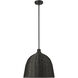 Elise 1 Light 16 inch Matte Black Indoor Pendant Ceiling Light